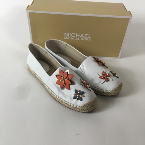 Michael Kors white leather Heidi espadrilles - Picture 2 of 7